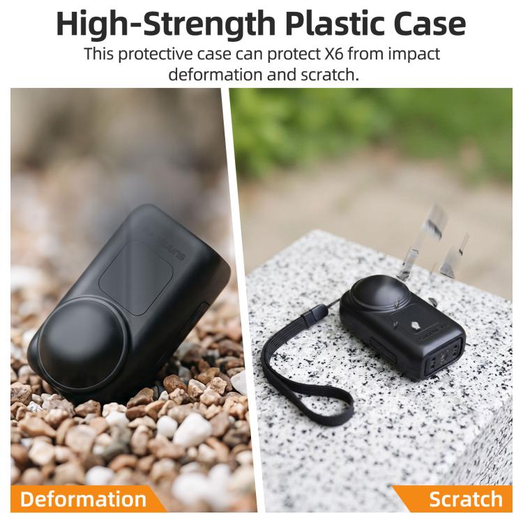 Sunnylife Integrated Lens Screen Protective Cover with Lanyard, For Insta360 X6