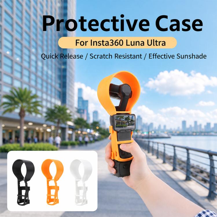 Scratch-Resistant Anti-Bump Snap Protective Frame Cover with Lens Hood, For Insta360 Luna Ultra