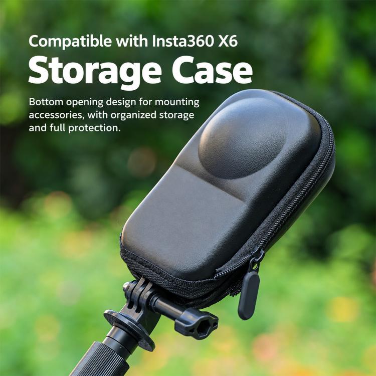 PU Hard Shell Carrying Storage Bag, For Insta360 X6