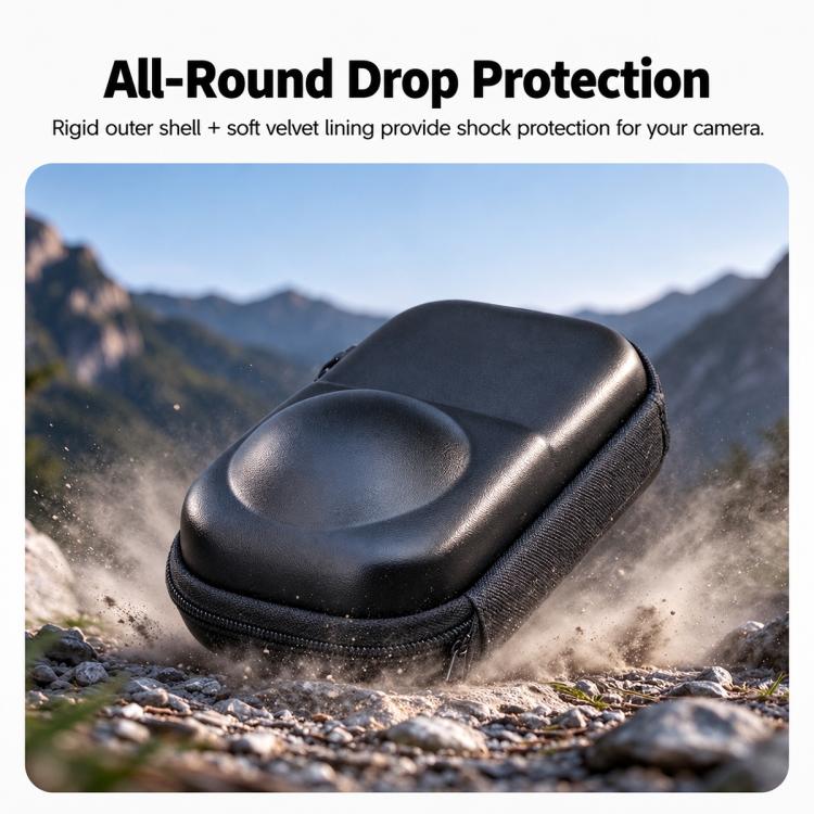 PU Hard Shell Carrying Storage Bag, For Insta360 X6