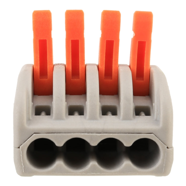 10 PCS 4 Port PCT Series Architectural Wiring Connector LED Lamp Conductor Distributor Junction Box Wire Joint, 4 Port