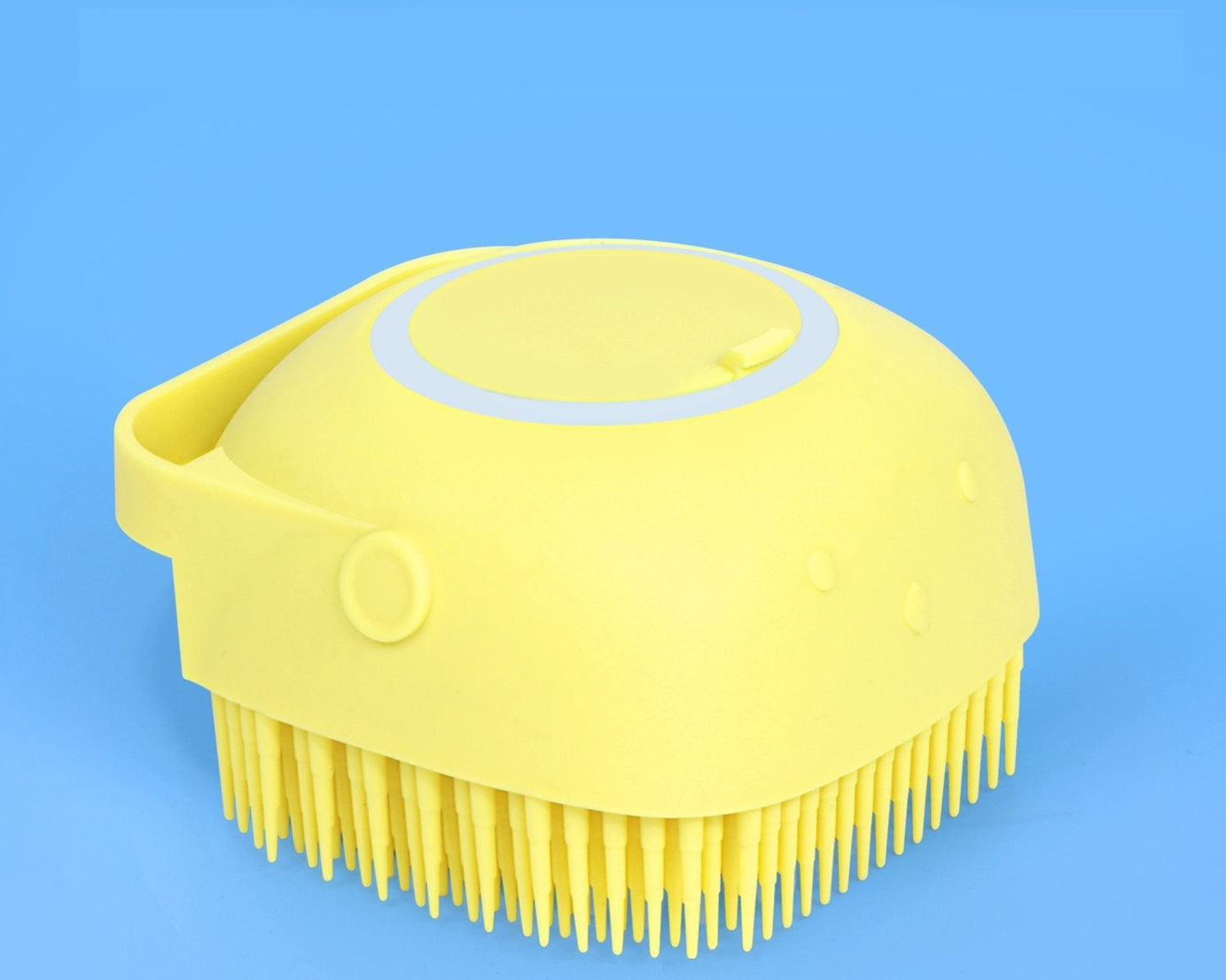 SILICONE MASSAGE BATH BODY BRUSH WITH SHAMPOO DISPENSER