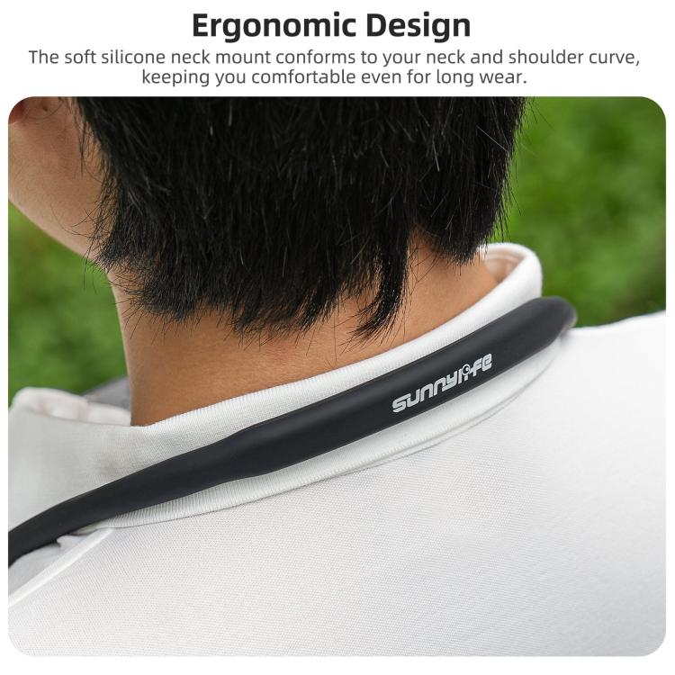 Sunnylife Magnetic POV Neck Mount Hand Free Video Vlog Neck Adjustable Selfie Holder with Body Strap For Insta360 GO Ultra, For Insta360 GO Ultra