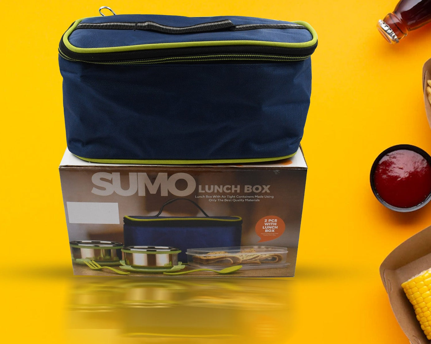 AIRTIGHT & LEAK PROOF STAINLESS STEEL CONTAINER MULTI COMPARTMENT LUNCH BOX CARRY TO ALL TYPE LUNCH IN LUNCH BOX & PREMIUM QUALITY LUNCH BOX IDEAL FOR OFFICE , SCHOOL KIDS & TRAVELLING IDEAL (3 Different Lunch Box)