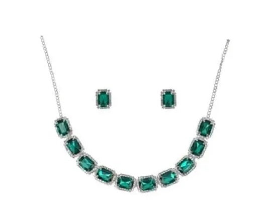 crystal necklace choker set for women