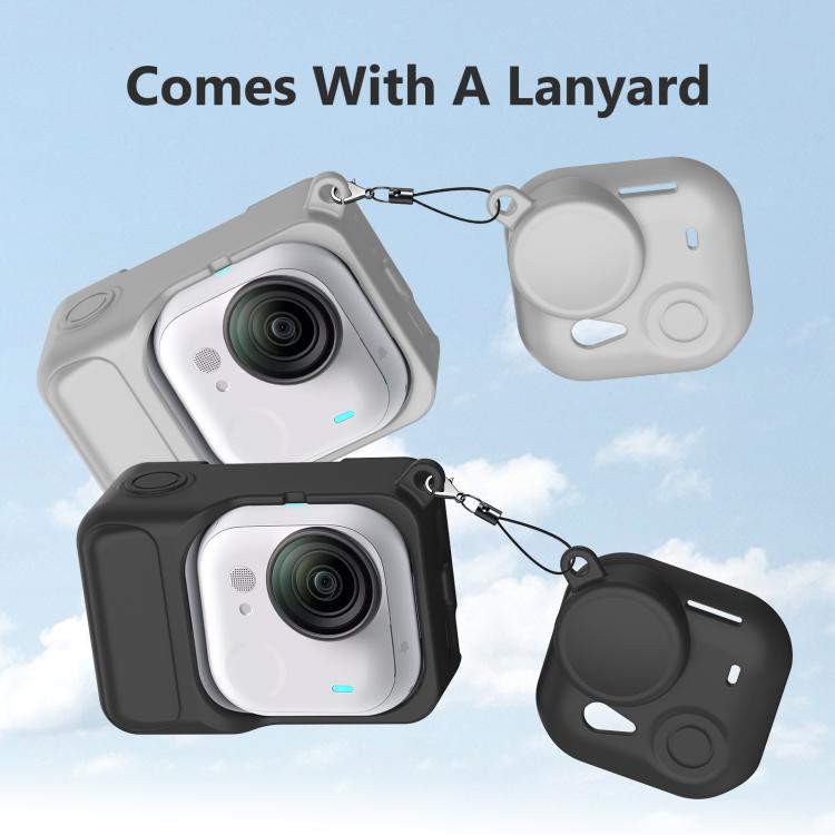 For Insta360 GO Ultra PULUZ 2 in 1 Silicone Expansion Module Body & Lens Cover, For Insta360 GO Ultra