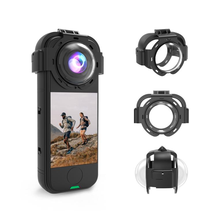 For Insta360 X4 Air PULUZ Snap-on Optical Tempered Glass Lens Guard Protective Cover