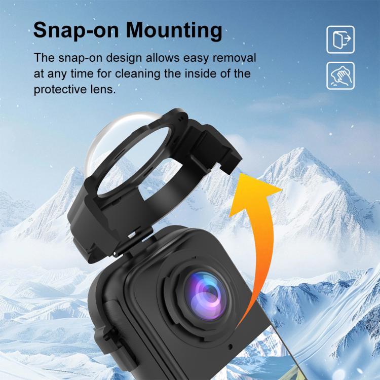 For Insta360 X4 Air PULUZ Snap-on Optical Tempered Glass Lens Guard Protective Cover