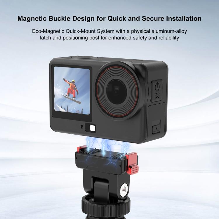 For DJI Osmo Action 6 / Nano PULUZ Plastic Gimbal Quick-Release Base Mount