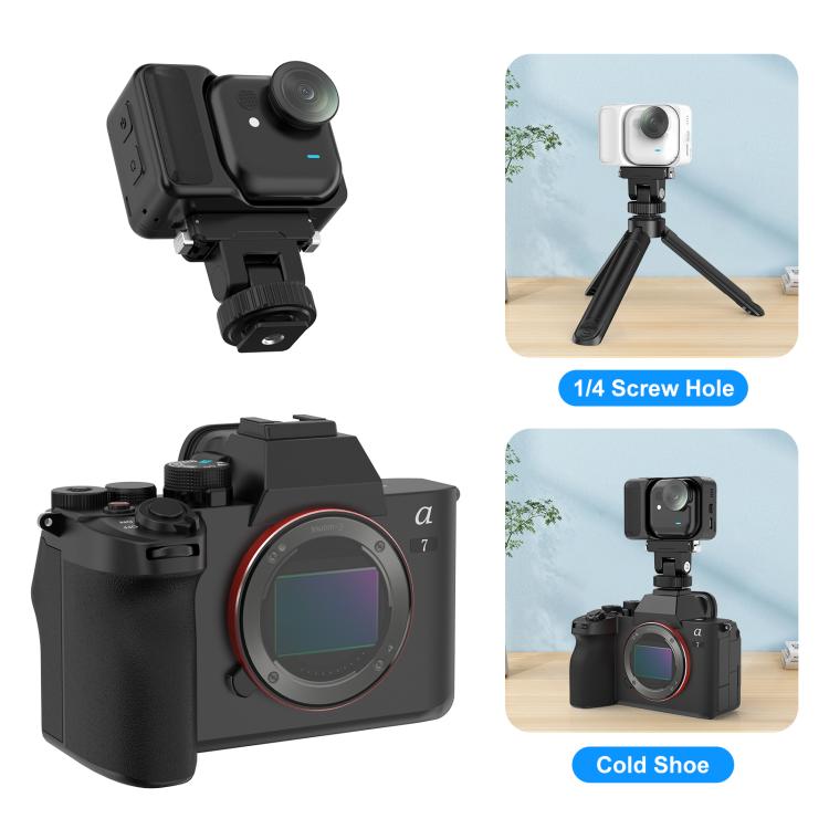 For Insta360 GO UItra PULUZ Plastic Gimbal Magnetic Quick Release Base Mount