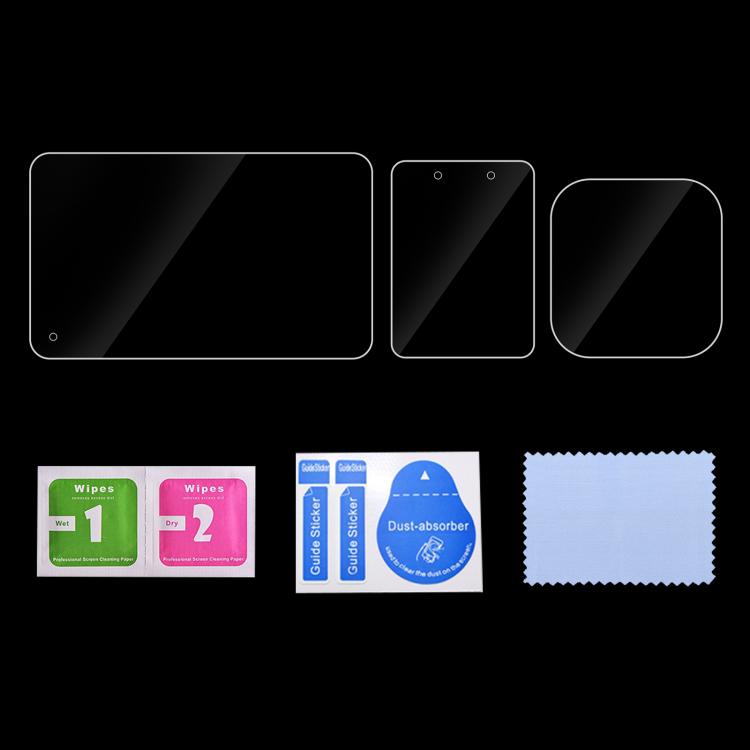 PULUZ Lens + LCD Display 9H 2.5D Tempered Glass Film for GoPro MISSION 1 / 1 Pro, For MISSION 1 / 1 PRO