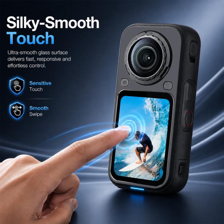 For Insta360 X6 PULUZ 9H 2.5D Curved HD Screen Tempered Glass Film, Screen Film