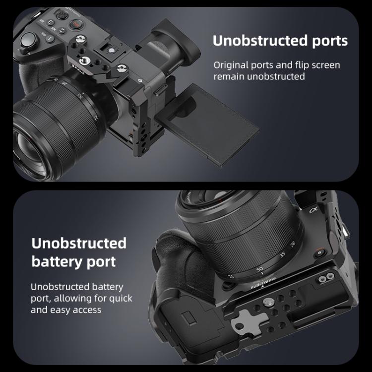 For Sony Sony Cinema Line FX2 / ILME-FX2B PULUZ Metal Camera Cage Stabilizer Rig, For Sony Cinema Line FX2 Cage