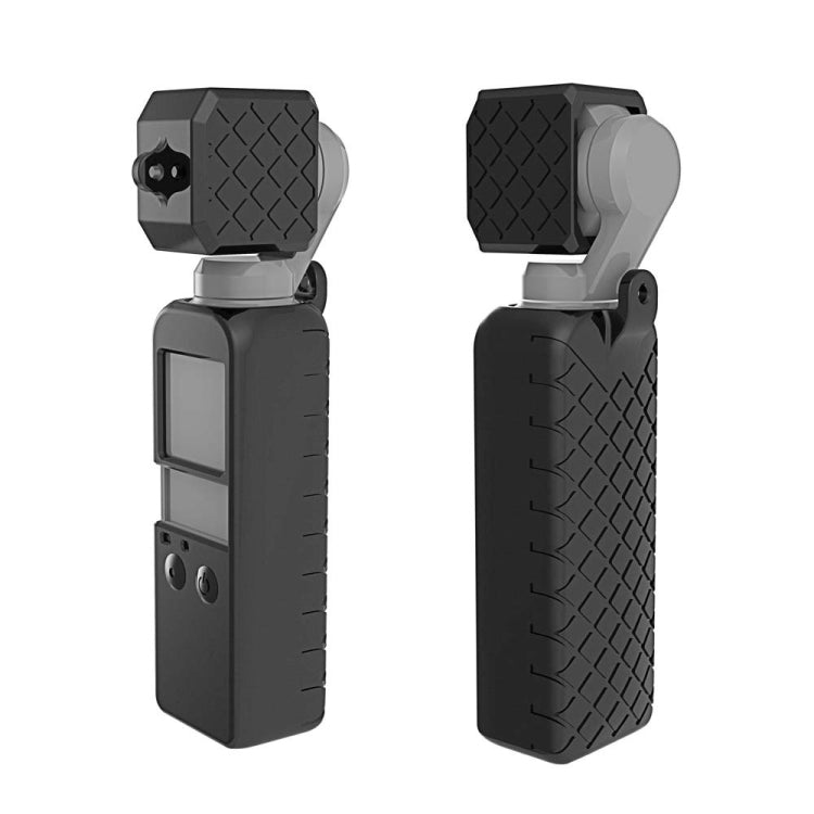 PULUZ 2 in 1 Diamond Texture Silicone Cover Case Set for DJI OSMO Pocket