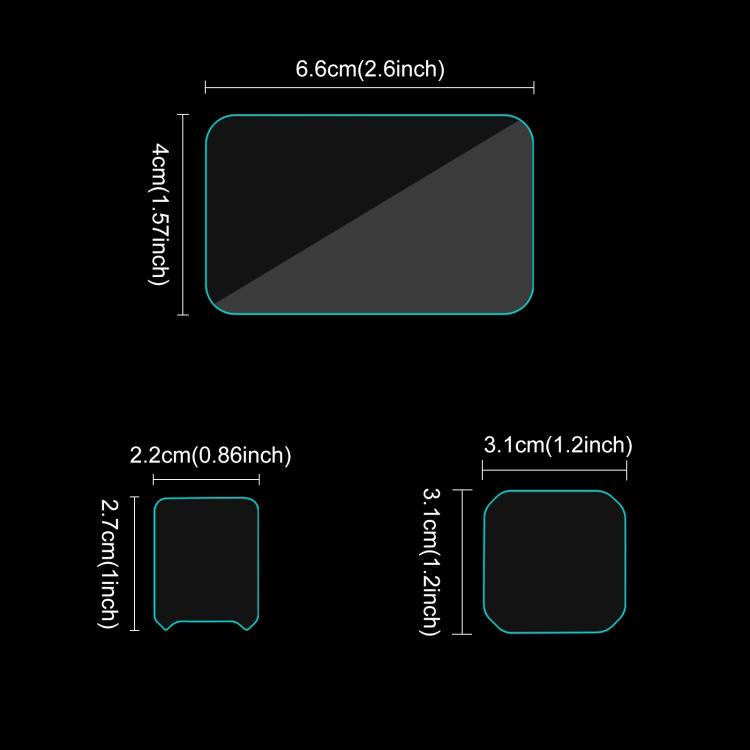 For Insta360 Ace Pro 2 PULUZ 3 in 1 Rear & Front Screen and Lens Tempered Glass Film, For Insta360 Ace Pro 2