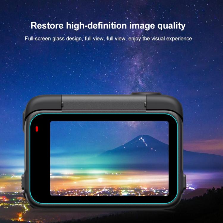 For Insta360 Ace Pro 2 PULUZ 3 in 1 Rear & Front Screen and Lens Tempered Glass Film, For Insta360 Ace Pro 2