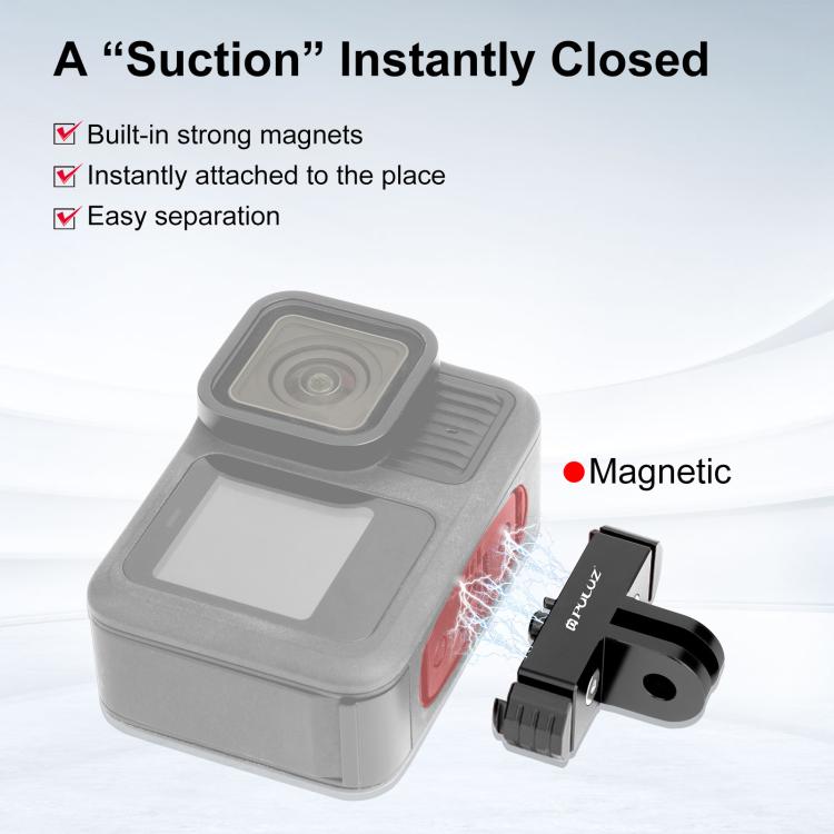 For GoPro HERO13 Black PULUZ Magnetic Quick Release Base Mount