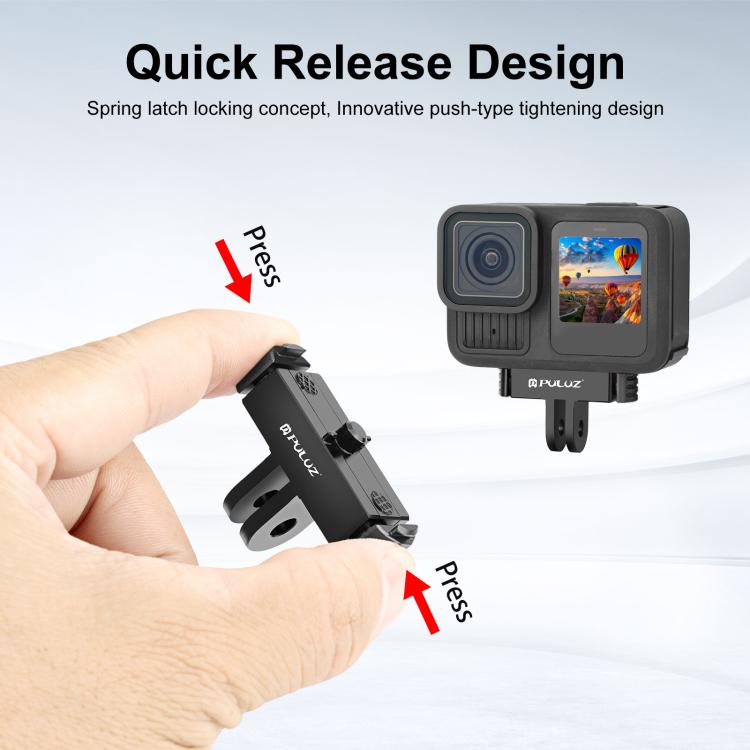 For GoPro HERO13 Black PULUZ Magnetic Quick Release Base Mount