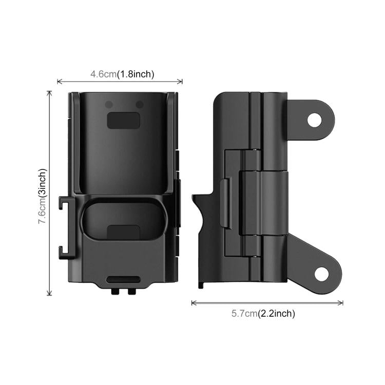 For DJI OSMO Pocket 3 PULUZ Plastic Protection Frame Expansion Cold Shoe Adapter Bracket
