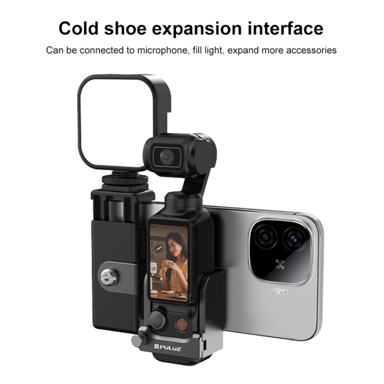 For DJI OSMO Pocket 3 PULUZ Protective Frame Expansion Phone Clamp Adapter Bracket