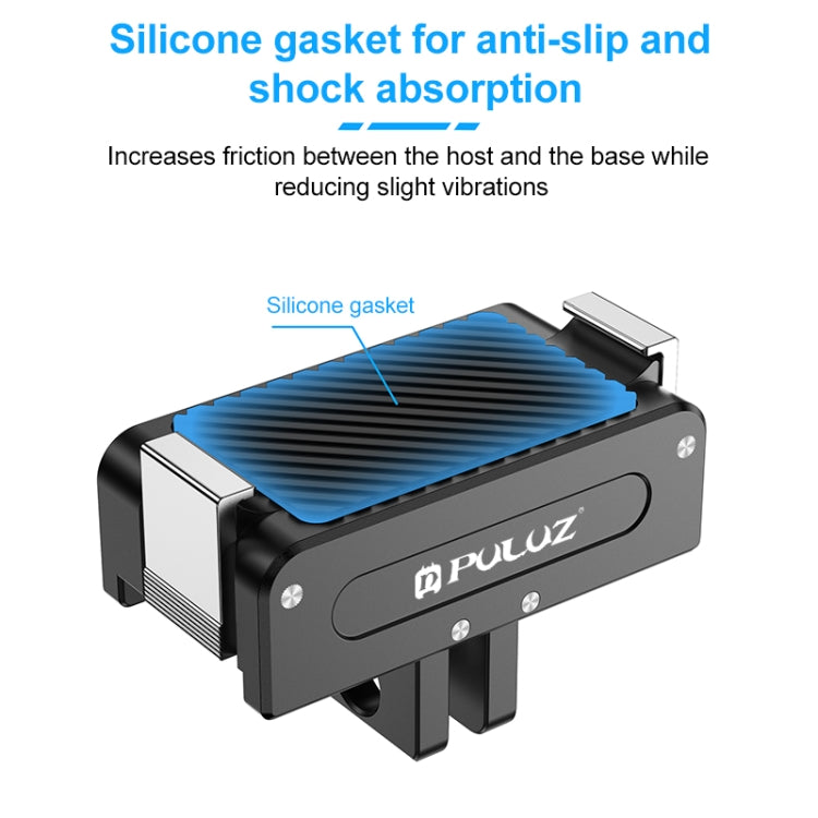 For DJI Osmo Action 5 Pro PULUZ Magnetic Quick Release Metal Base