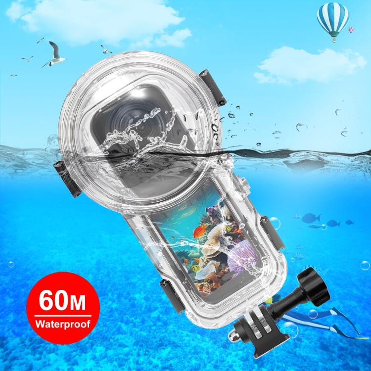 For Insta360 X5 PULUZ 60m Waterproof Sealed Diving Case, For Insta360 X5