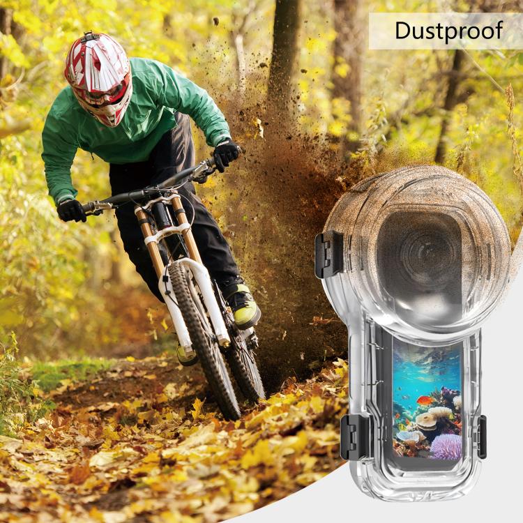 For Insta360 X5 PULUZ Quick Release 60m Waterproof Sealed Diving Case, Quick Release Diving Case