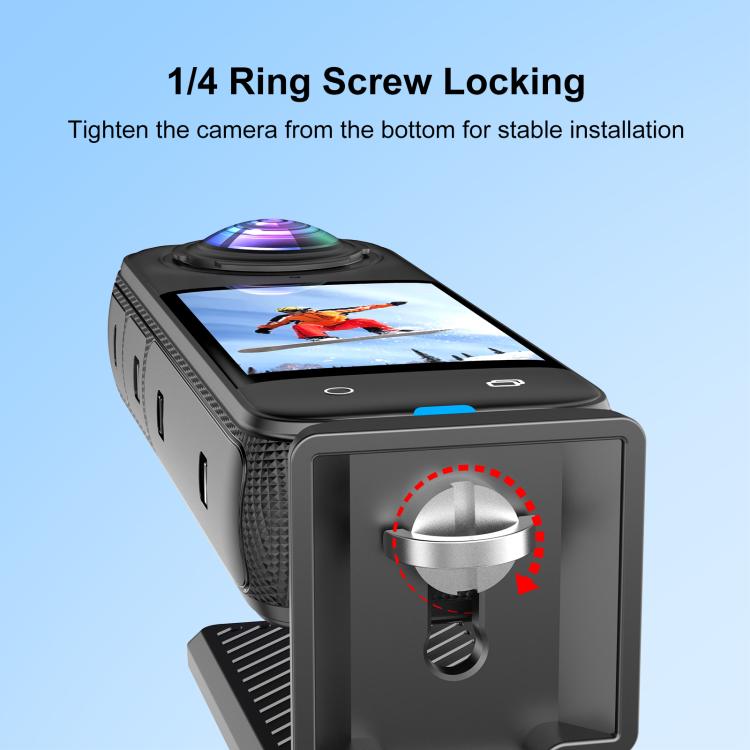 PULUZ Folding Magnetic Mount Base L Bracket For Insta360 X4 / X5 / DJI Pocket 3, For Insta360 X4 / X5 / DJI Pocket 3