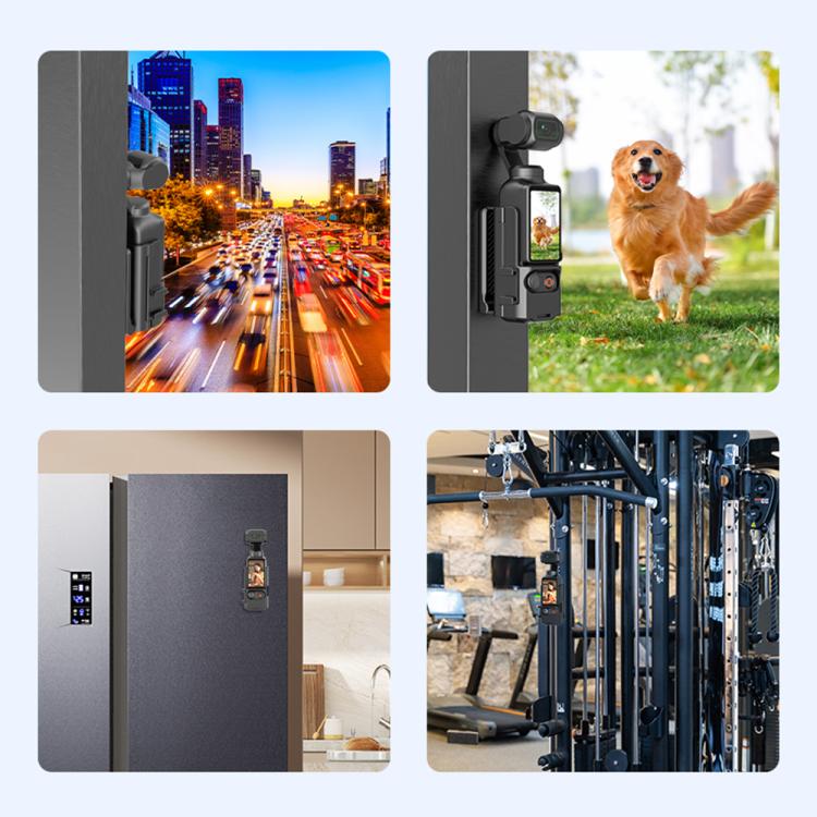 For DJI Osmo Pocket 3 PULUZ Folding Magnetic Mount Base Bracket