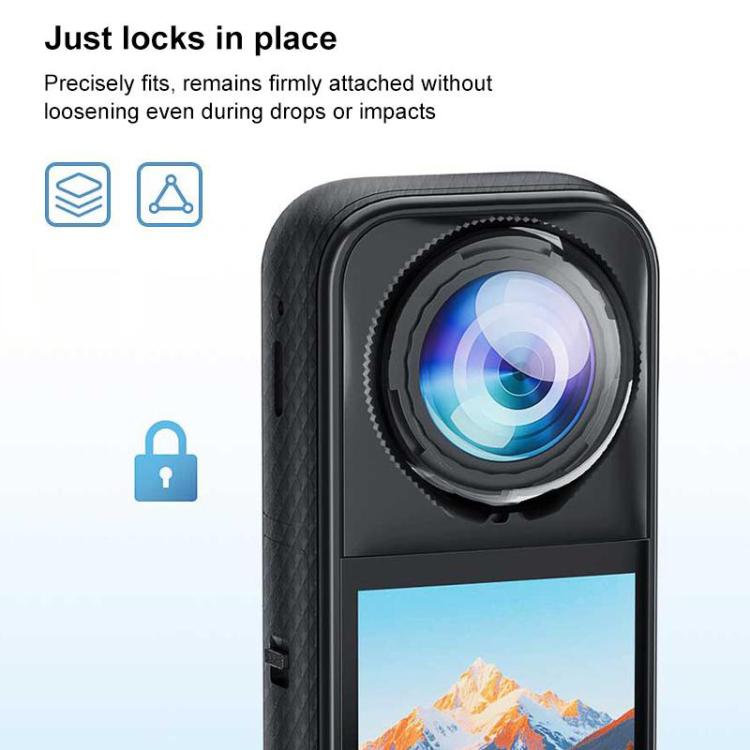 For Insta360 X5 PULUZ Rotation PC Lens Guard Protective Cover, Rotating PC Lens Guard