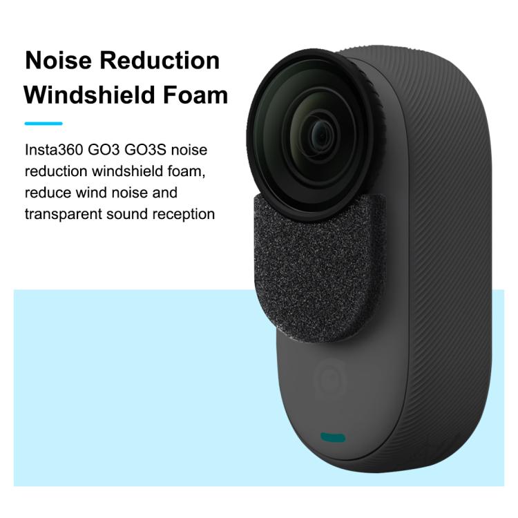 For Insta360 GO 3 / 3S PULUZ 6pcs Noise Reduction Windshield Foam Gasket, For Insta360 GO 3 / 3S