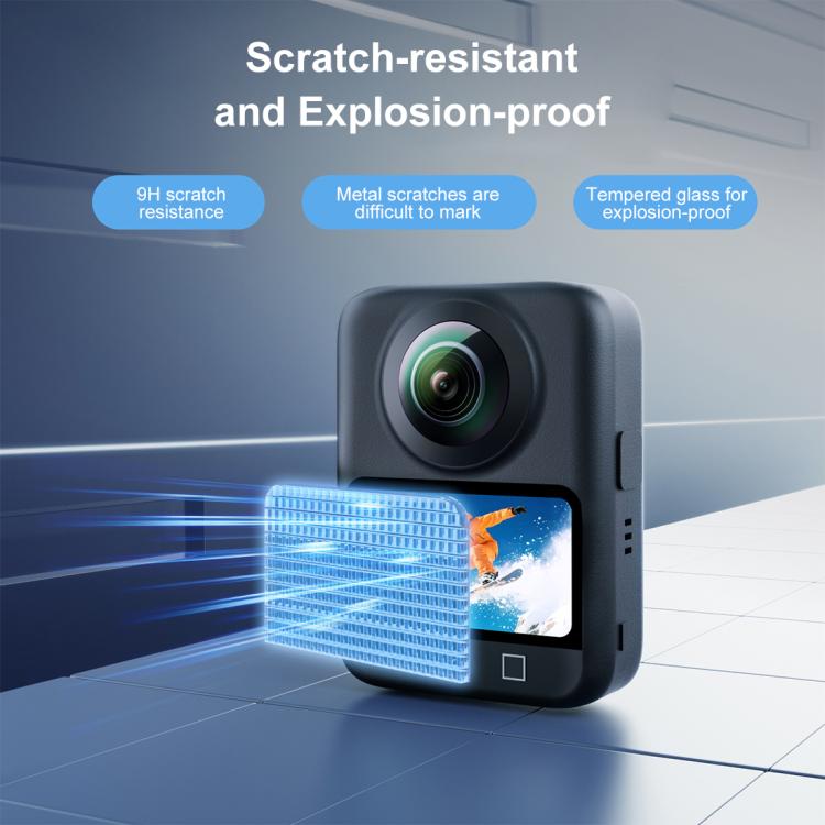 For DJI Osmo 360 PULUZ Screen Explosion-proof Tempered Glass Films, Screen Film