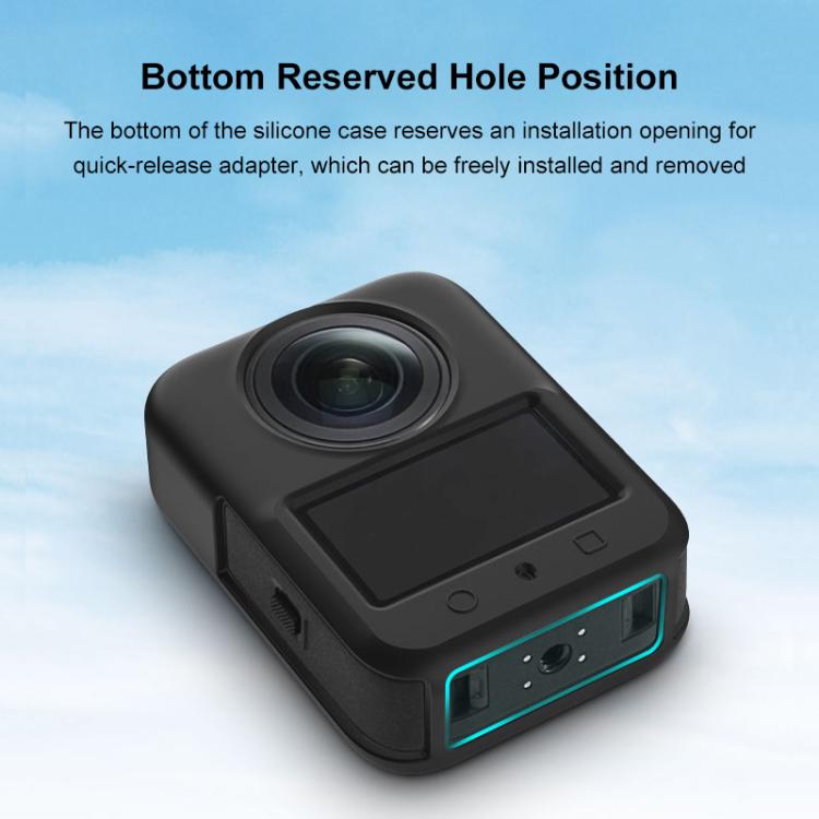 For DJI Osmo 360 PULUZ Silicone Body Protective Cover with Lens Cover