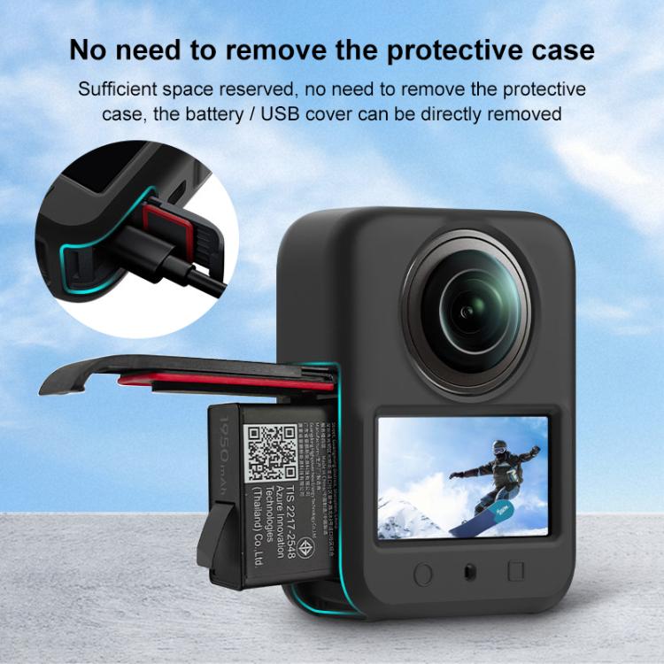For DJI Osmo 360 PULUZ Silicone Body Protective Cover with Lens Cover
