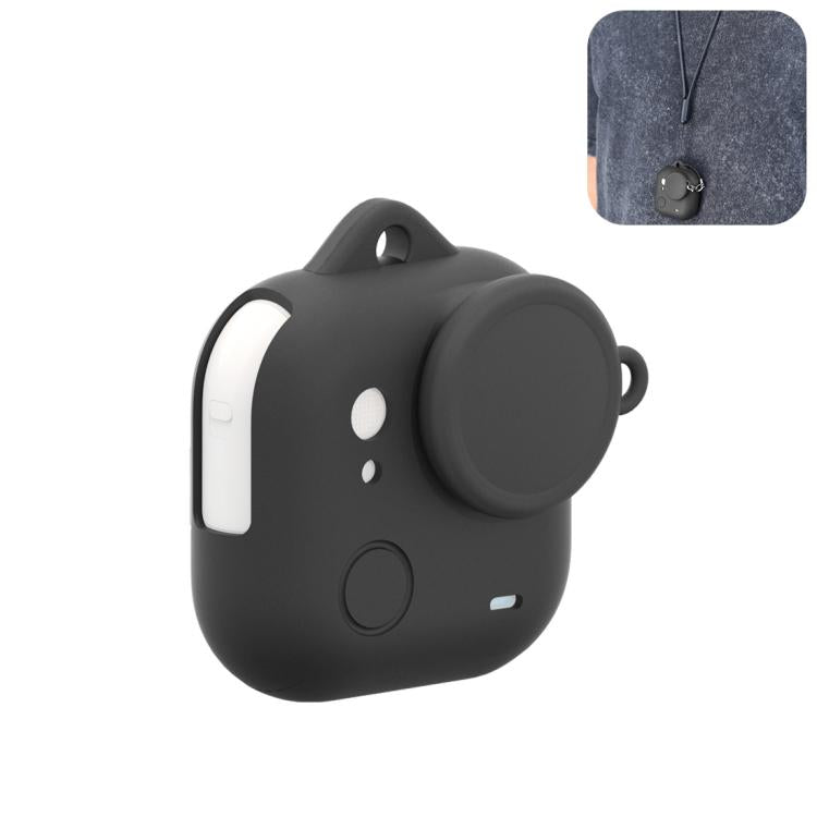 For Insta360 GO Ultra PULUZ Body Silicone Protective Cover with Lens Cap & Lanyards, Protective Cover (Black), Protective Cover (White), Protective Cover (Red)