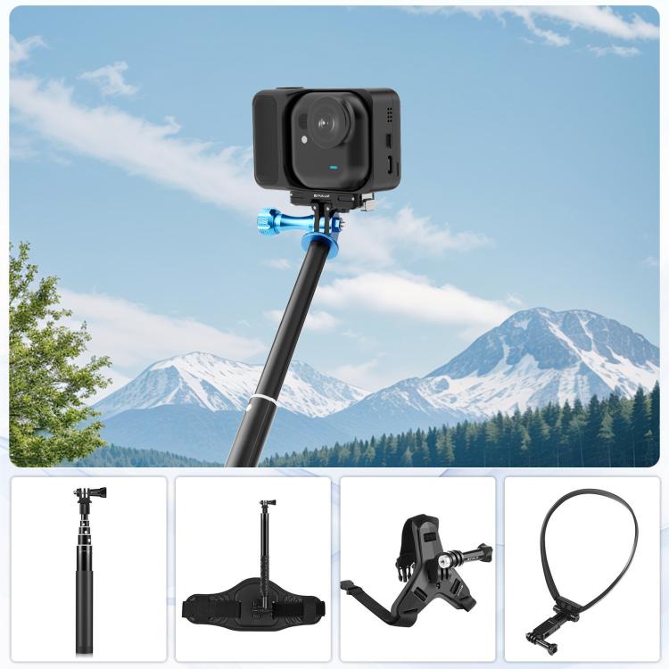 For Insta360 GO Ultra PULUZ Magnetic Aluminum Alloy Quick Release Base Mount