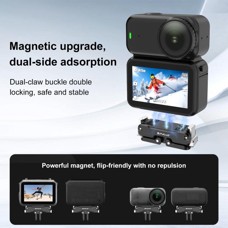 For DJI Osmo Nano PULUZ Magnetic Metal Quick Release Base Mount