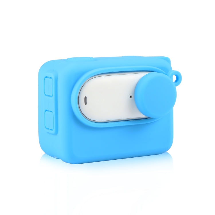 For Insta360 GO 3 PULUZ Camera Charging Case Silicone Case with Lens Cap & Strap