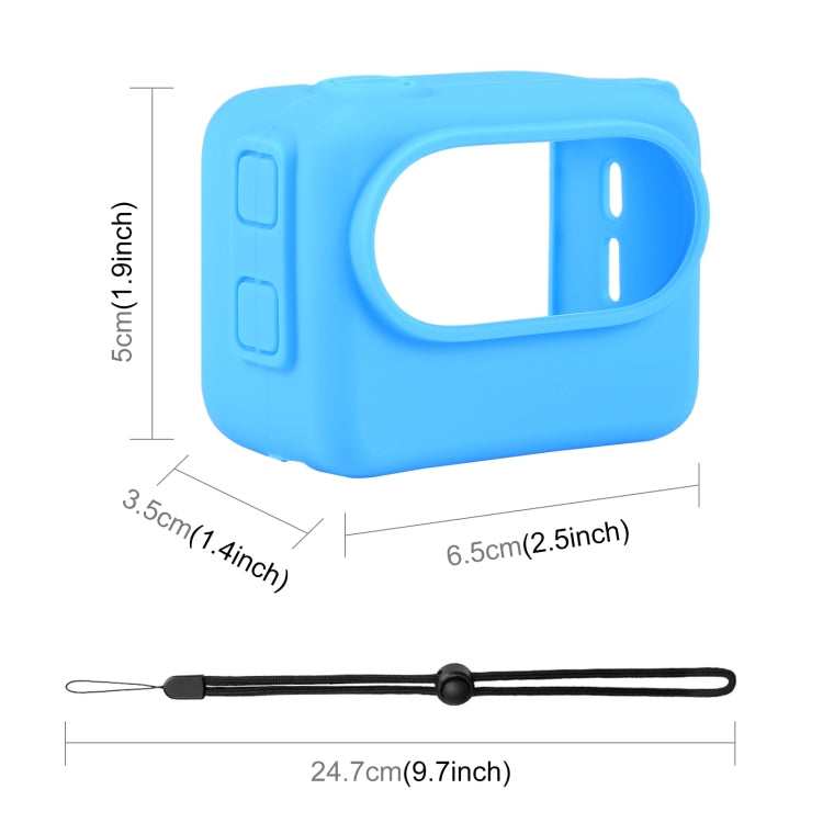 For Insta360 GO 3 PULUZ Camera Charging Case Silicone Case with Lens Cap & Strap