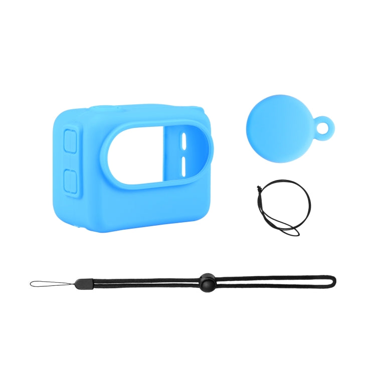 For Insta360 GO 3 PULUZ Camera Charging Case Silicone Case with Lens Cap & Strap