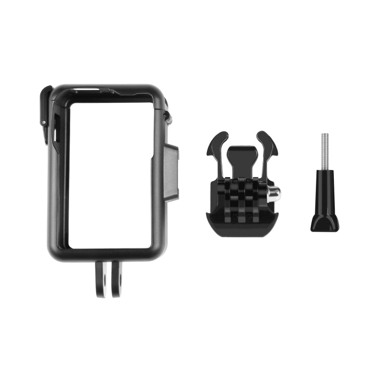 For DJI Osmo Action 4 / 3 PULUZ Vertical Plastic Protective Frame Cage with Cold Shoes