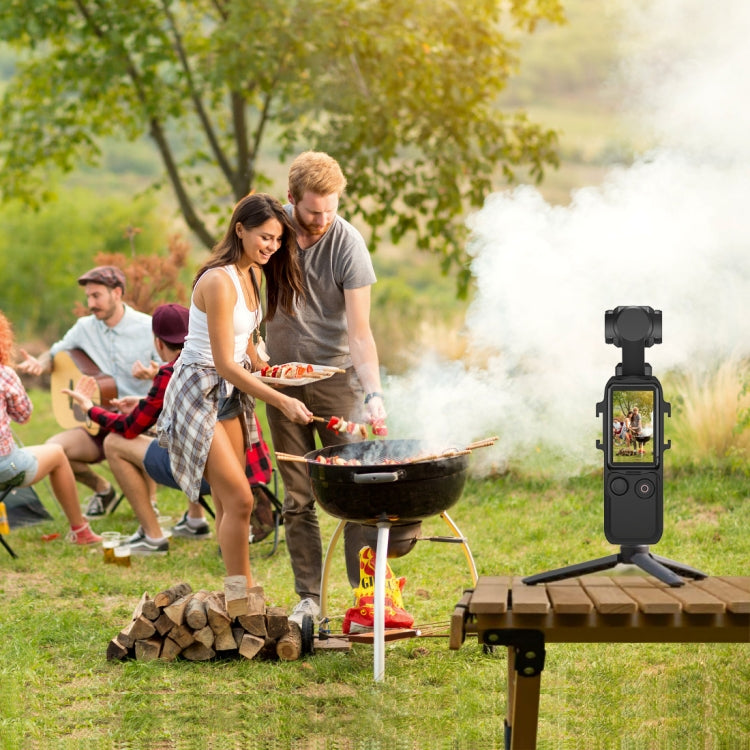 For DJI OSMO Pocket 3 PULUZ Metal Protection Frame Cage Adapter Bracket with Dual Cold Shoes