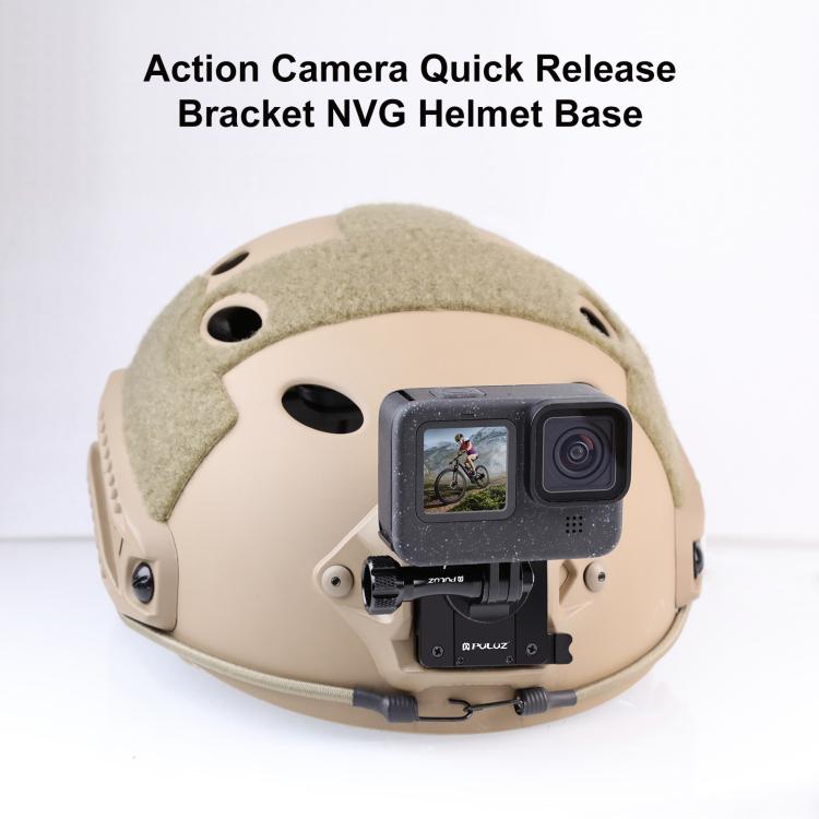 PULUZ Aluminum Quick Release Bracket NVG Helmet Mount for GoPro and Other Action Cameras