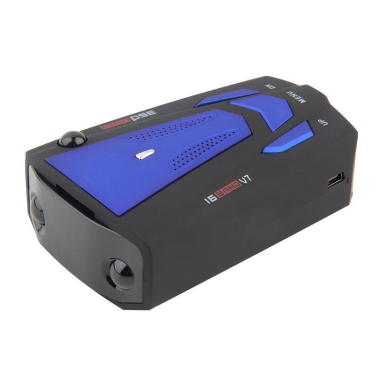 V7 Car Anti- Radar Detector 360 Protection Defense Laser Detection, Built-in Russian & English Voice Broadcast, V7 (Dark Blue), V7 (Black)