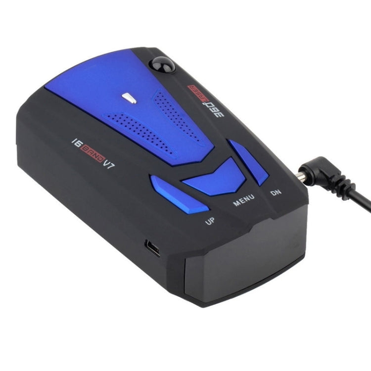 V7 Car Anti- Radar Detector 360 Protection Defense Laser Detection, Built-in Russian & English Voice Broadcast, V7 (Dark Blue), V7 (Black)