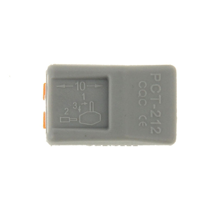 10 PCS Universal Compact 2 Pin Push Clamp Solderless Wire Connector, 2 Pin