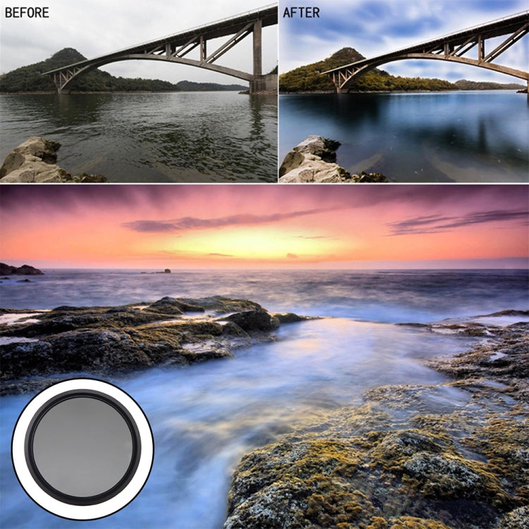 72mm ND Fader Neutral Density Adjustable Variable Filter ND 2 to ND 400 Filter, 72mm