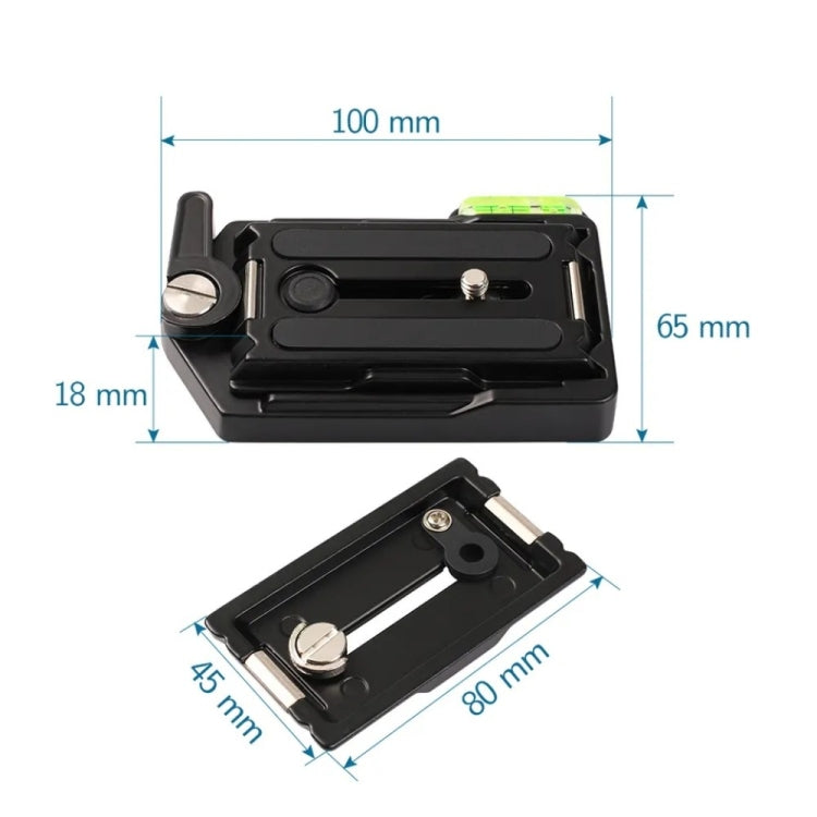 QRA-635 Camera Tripod Aluminum Alloy Metal Quick Release Plate, QRA-635