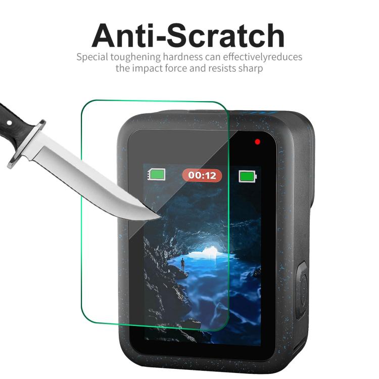 ENKAY Hat-Prince 9H 0.2mm High Alumina-silicon Front & Back Camera Tempered Glass Film, For GoPro HERO12 Black