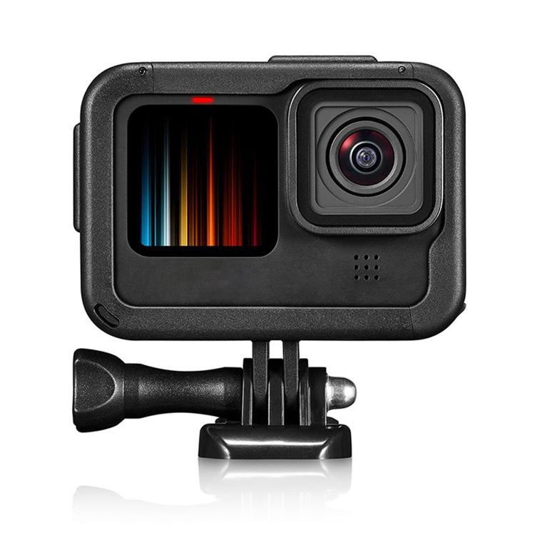 Dual Cold Shoes Frame Expansion PA Cage with Side Interface Cover, For GoPro HERO13 Black / HERO12 Black